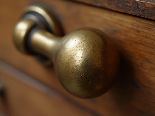 Messing håndtak detaljer